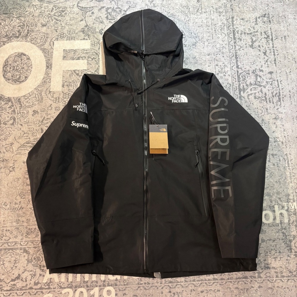 Supreme The North Face Split Taped Seam Shell Jacket Black TNF Large